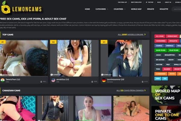 Discover Live Sex Shows on Lemoncams.com